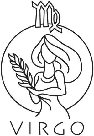 Нарисовать знак зодиака Дева