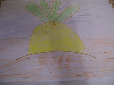 Раскраска бабки из сказки Репка