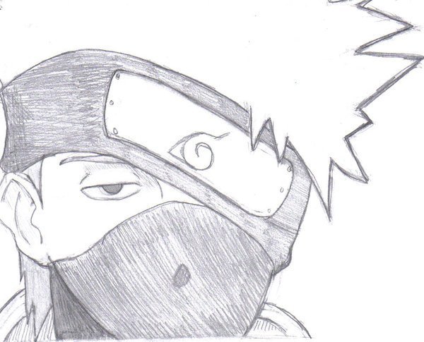 Какаши карандашом