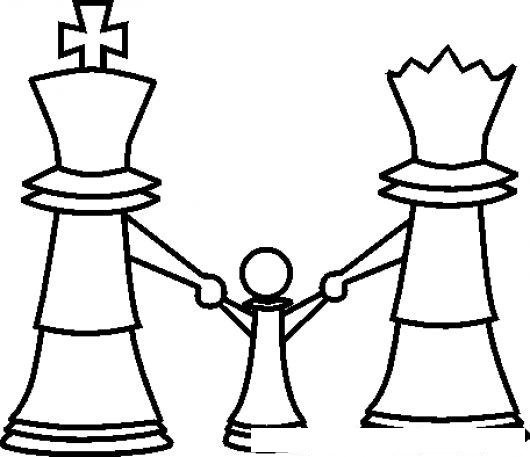 Шахматные фигуры карандашом