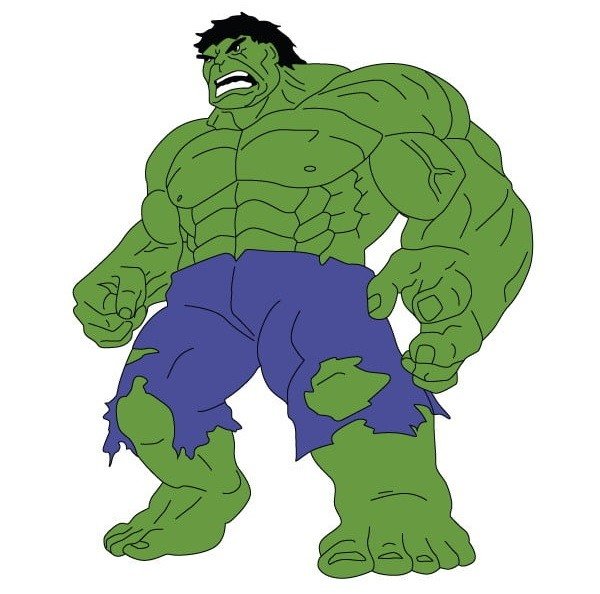 Халк рисунок