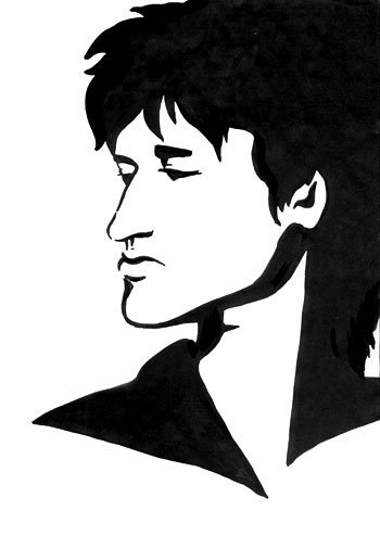 Виктор Цой рисунок
