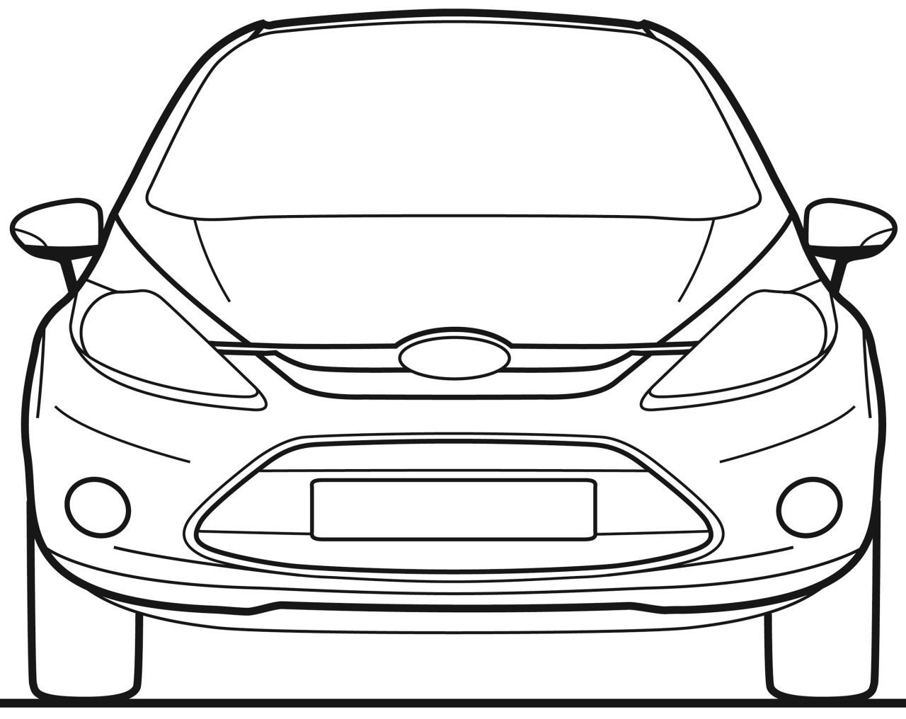Ford Fiesta 2012 раскраски