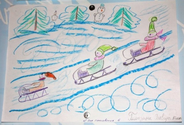 Рисунки легкие зимние забавы (33 фото)