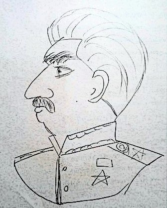 Сталин Иосиф Виссарионович рисунок карандашом