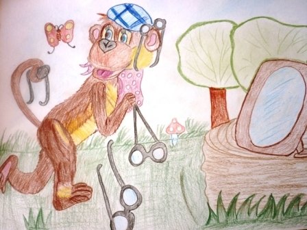 Мартышка и очки рисунки легкие (48 фото)