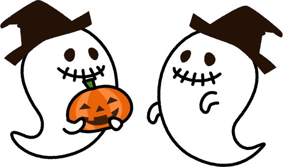 Приведение для срисовки на Хэллоуин