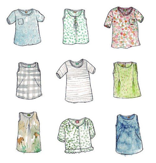 Рисунки одежды для срисовки