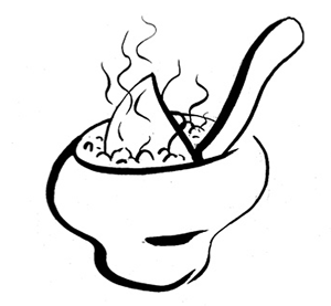 Раскраска по сказке каша из топора