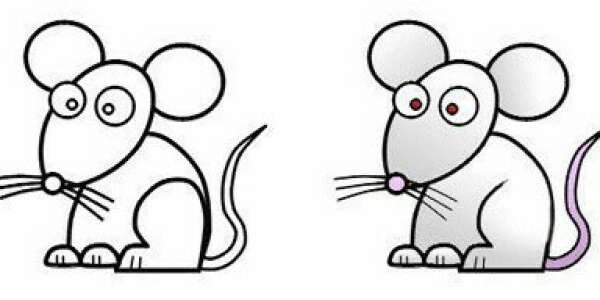 Мышка рисунок простой