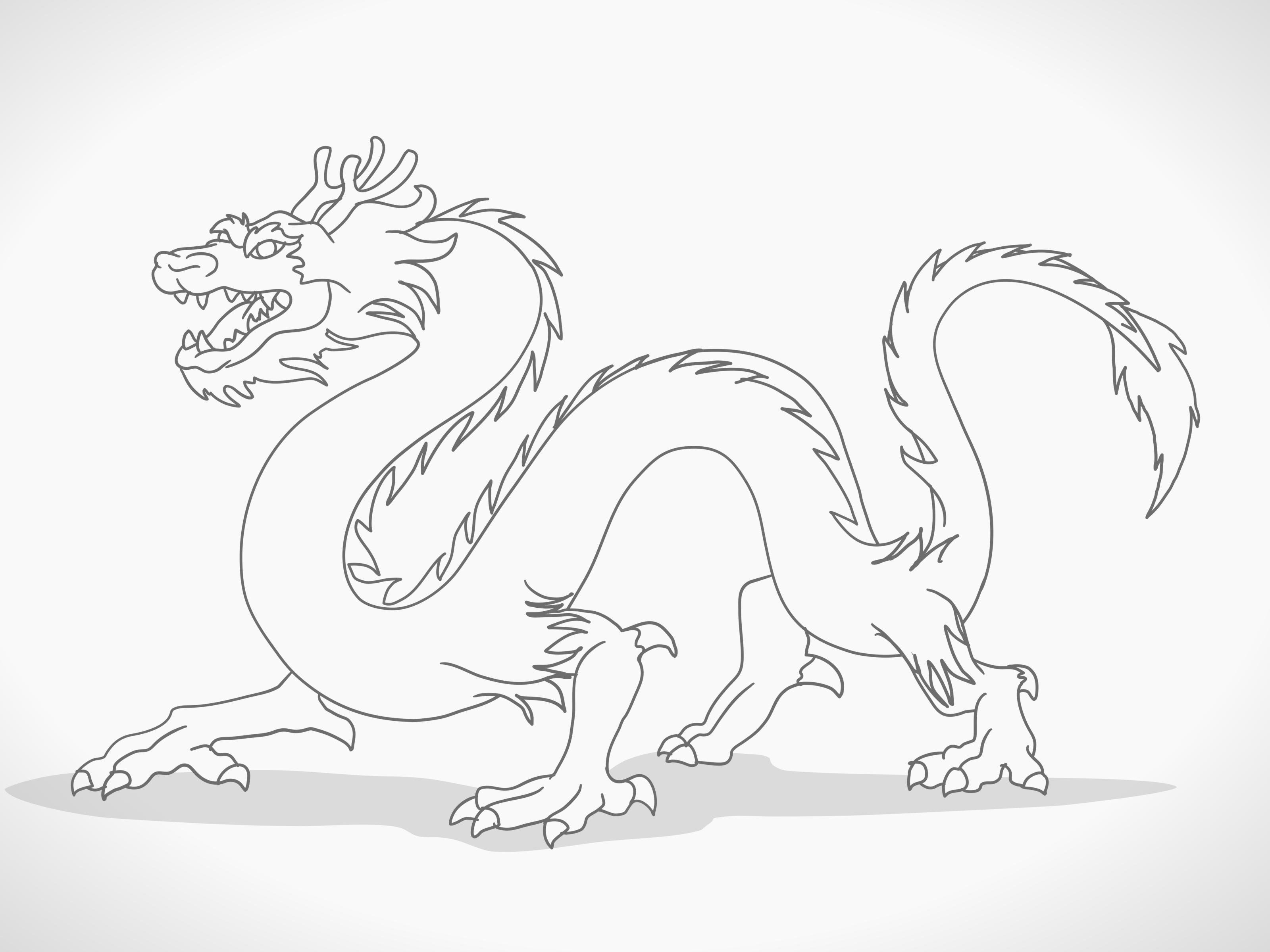 Китайский дракон легкий