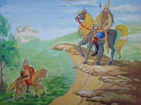 Святогор и тяга земная иллюстрация