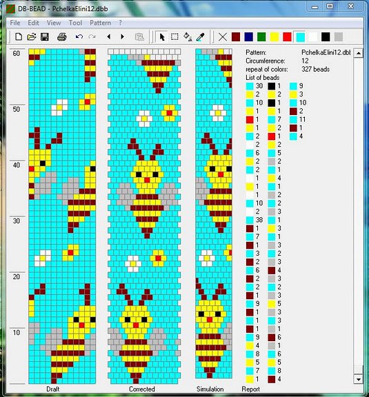 Браслет из стекляруса схема плетения для начинающих
