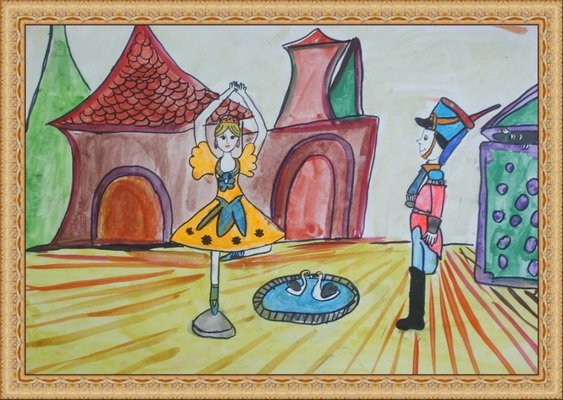 Танцовщица из сказки стойкий оловянный солдатик