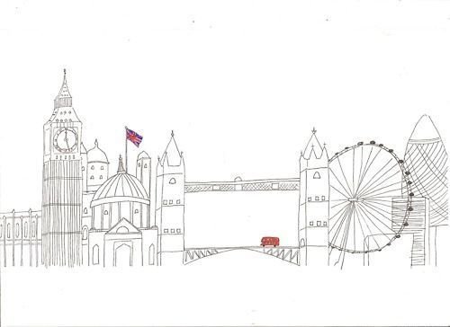 Достопримечательности Лондона рисунки для детей