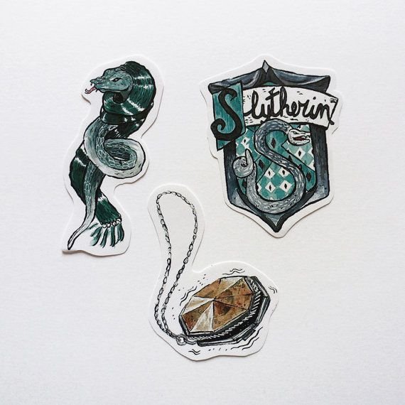 Наклейки Гарри Поттера Слизерина