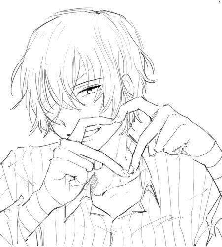 Раскраска аниме Дазай