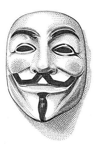 Гай Фокс маска карандашом Гай