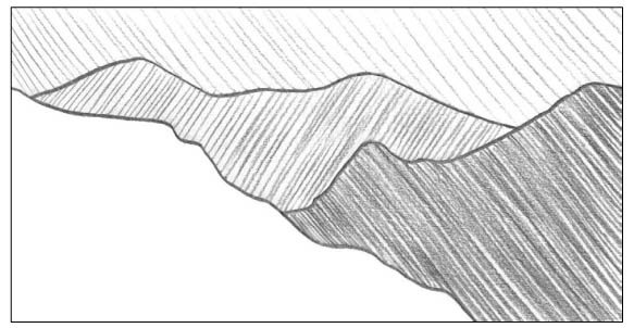 Рельеф карандашом