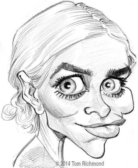 Карикатура Мерлин Монро