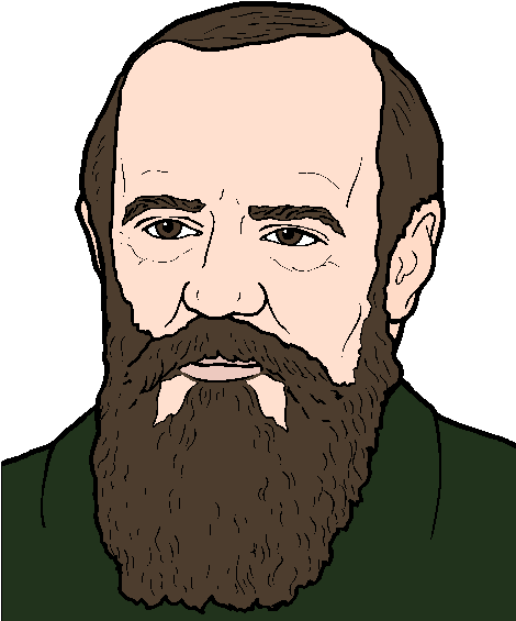 Векторный портрет Достоевского