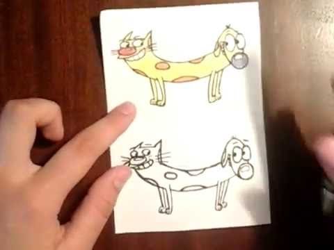 Рисунок котопеса легкий