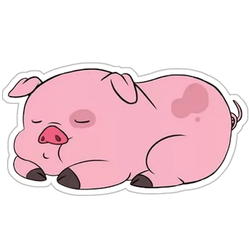 Пухля из Гравити Фолз черно белый