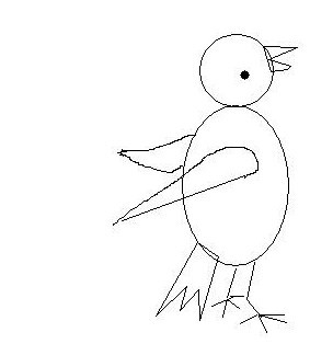 Схема рисования жаворонка