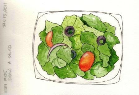 Детский рисунок салат легкий
