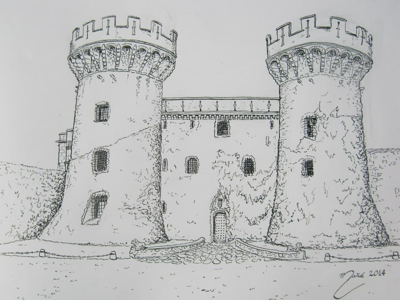 Башня донжон романский стиль рисунки