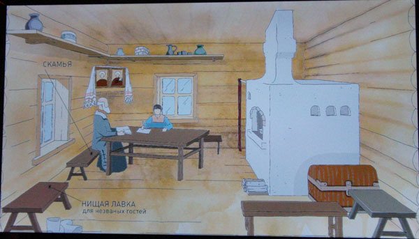 Карл Иванович Кольман интерьер русской избы