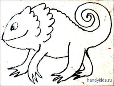 Невиданный зверь рисование