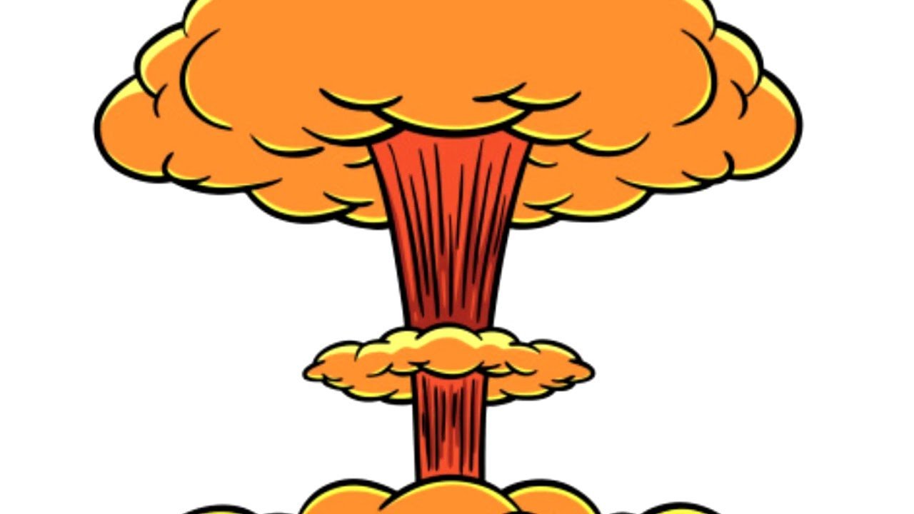 Ядерный гриб рисунок