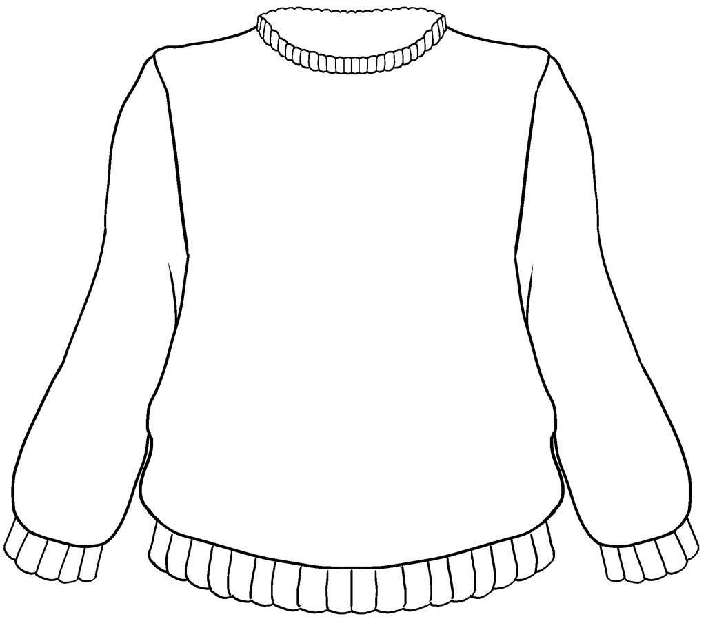 Рисование свитер