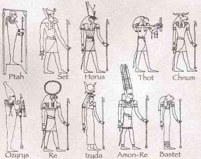 Бог Анубис в древнем Египте рисунок