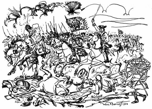 Изображение сражения Полтава