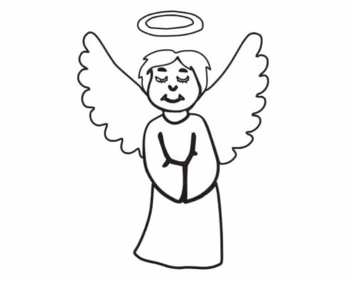 Лицо ангела рисунок карандашом
