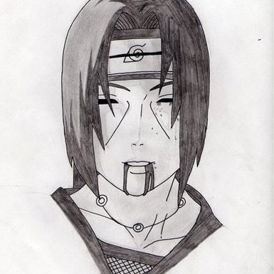 Граффити Итачи Учиха