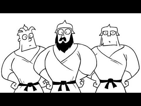 Три богатыря для срисовки