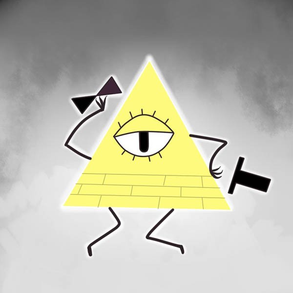 Гравити Фолз для срисовки Билл