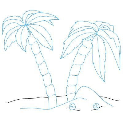 Три пальмы Лермонтов рисунок карандашом