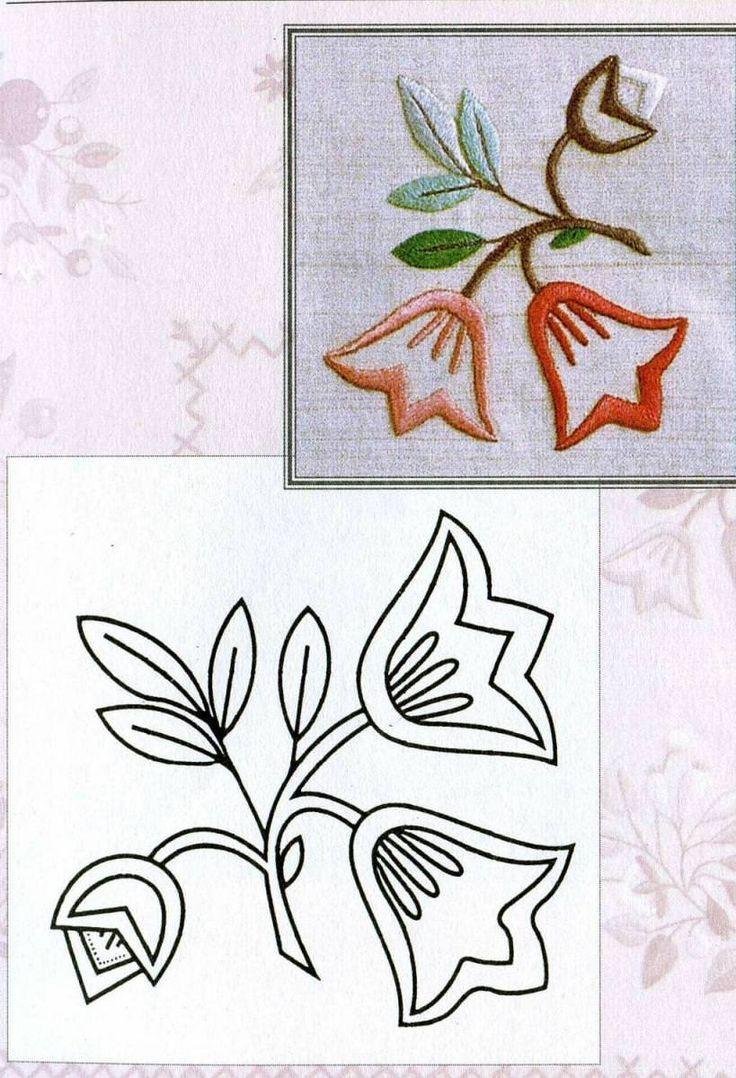 Как нарисовать цветок на ткани - 82 фото