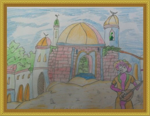 Иллюстрация к сказке Ашик Кериб