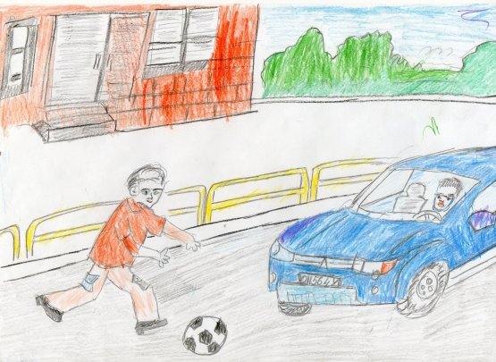 Рисунки на тему ДТП детские