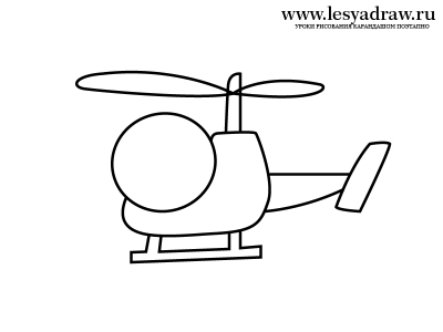 Вертолет рисунок