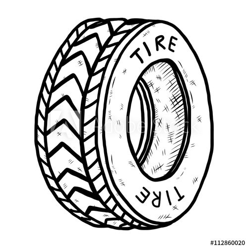 Шина раскраска для детей