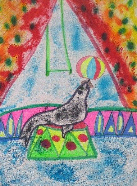 Детские рисунки цирк