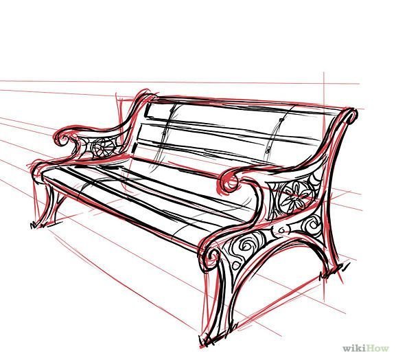 Эскиз скамейки