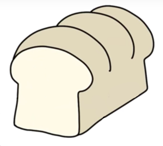 Макет хлеба для рисования