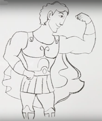 Нарисовать подвиг Геракла